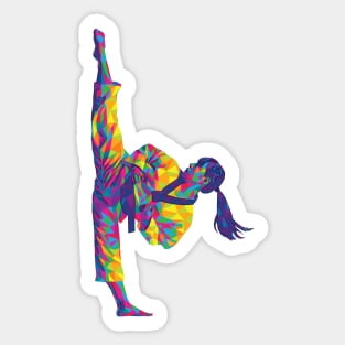 Geometric Side Kick Sticker